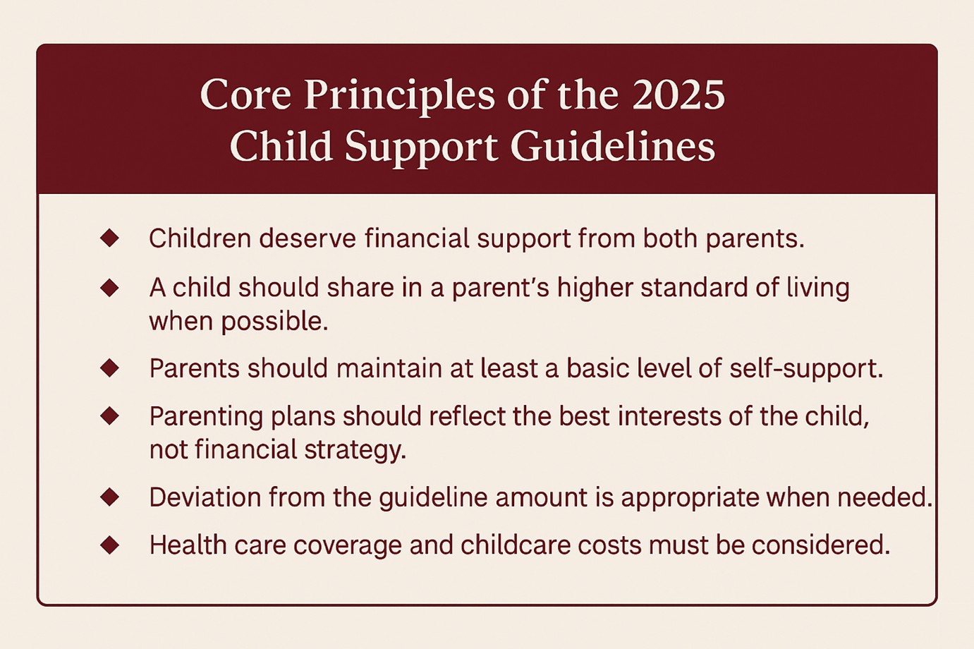 child support core principles
